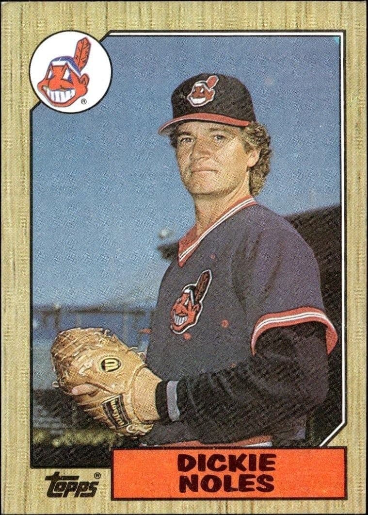 1987 Topps Dickie Noles #244 trading card