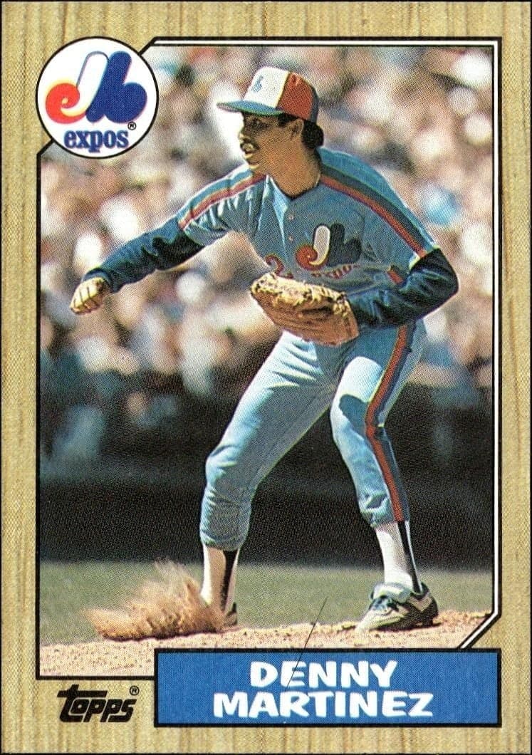 1987 Topps Denny Martinez #252 trading card