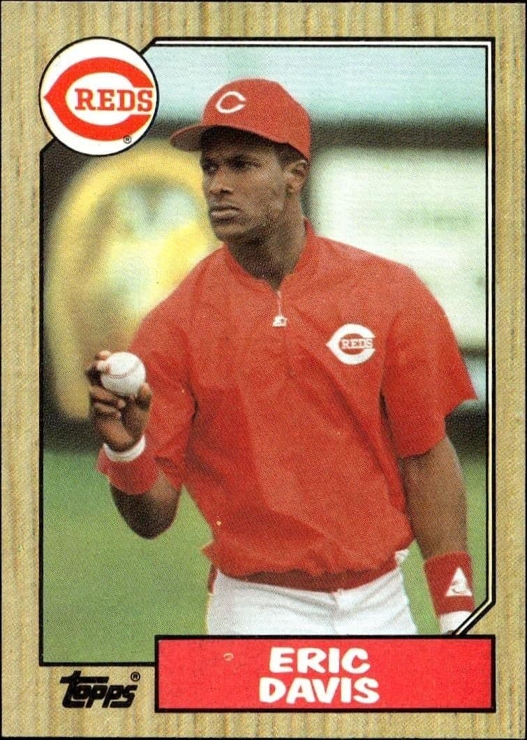 1987 Topps Eric Davis #412 trading card