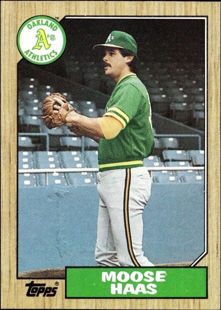 1987 Topps Moose Haas #413 trading card