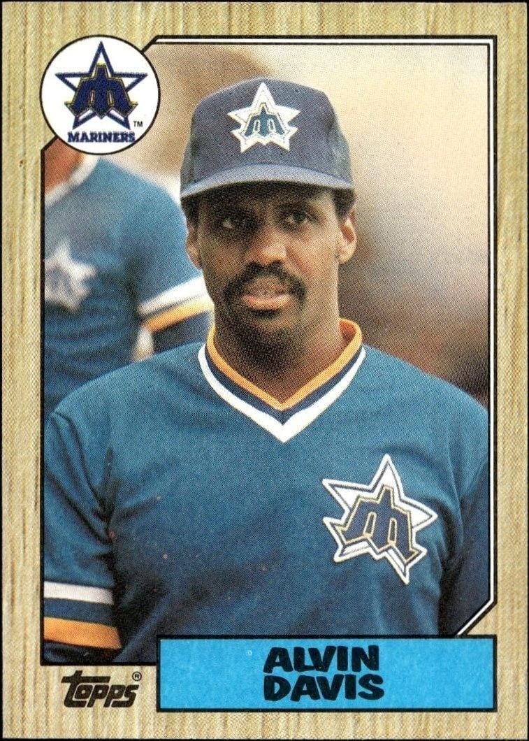 Alvin Davis 1987 Topps #235 Baseball Trading Card - Front 1987 Topps Alvin Davis #235 baseball trading card front