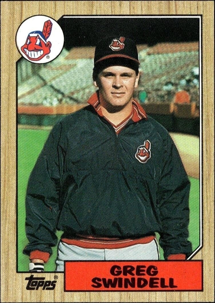 Greg Swindell 1987 Topps #319 Baseball Trading Card - Front 1987 Topps Greg Swindell #319 baseball trading card front