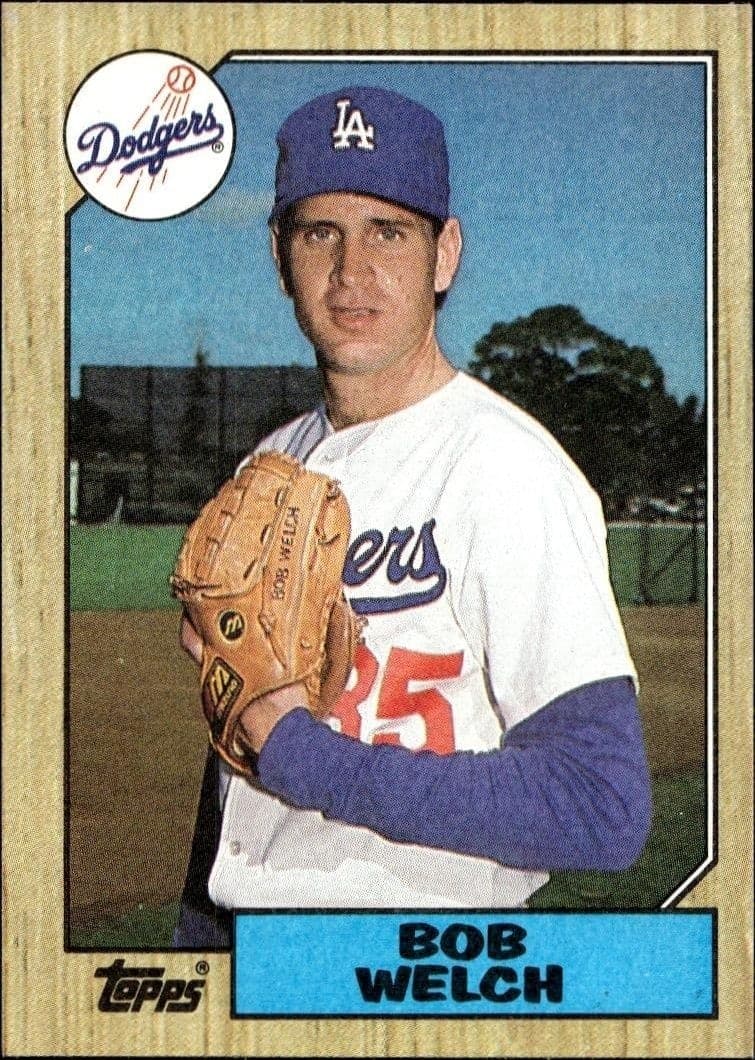 1987 Topps Bob Welch #328 trading card