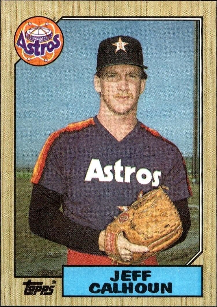 1987 Topps Jeff Calhoun #282 trading card