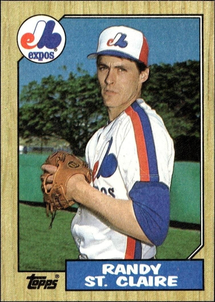 1987 Topps Randy St. Claire #467 trading card
