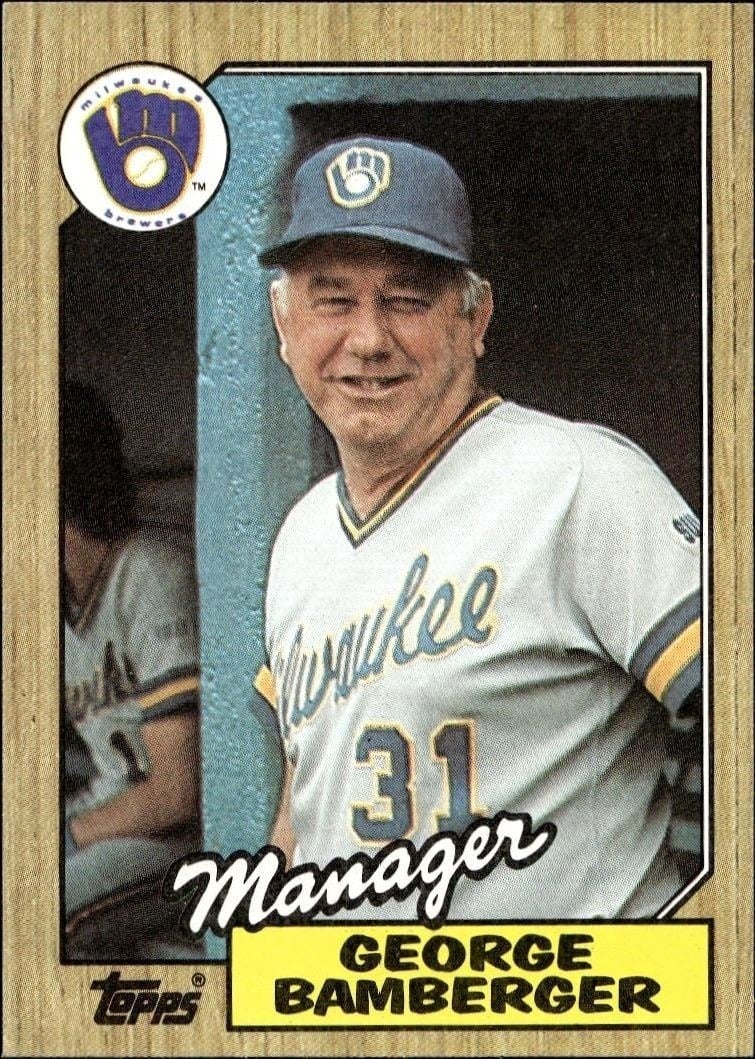 1987 Topps George Bamberger #468 trading card