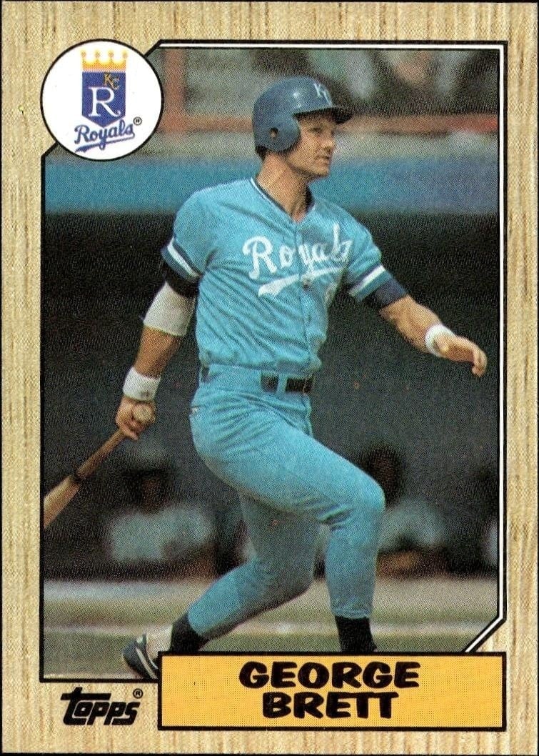 George Brett 1987 Topps #400 Baseball Trading Card - Front 1987 Topps George Brett #400 baseball trading card front