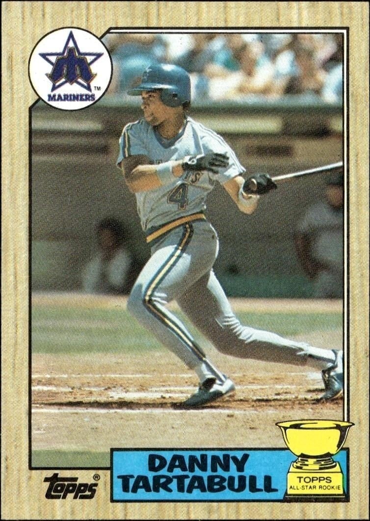 Danny Tartabull 1987 Topps #476 Baseball Trading Card - Front 1987 Topps Danny Tartabull #476 baseball trading card front