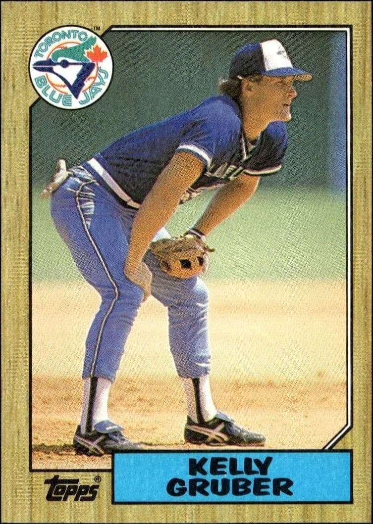 1987 Topps Kelly Gruber #458 trading card