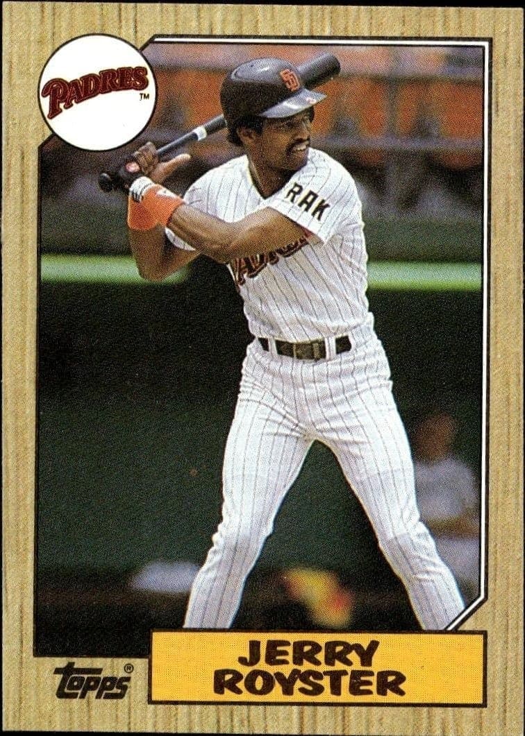 1987 Topps Jerry Royster #403 trading card