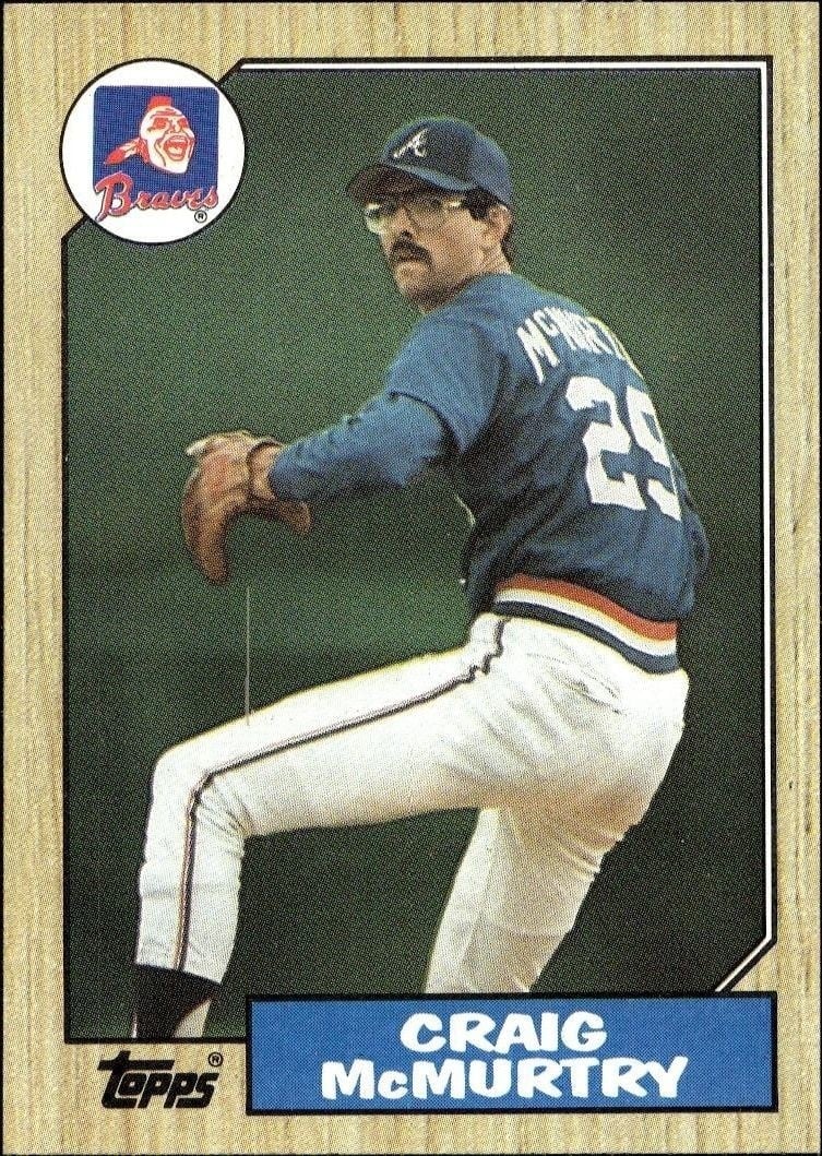 Craig McMurtry 1987 Topps #461 Baseball Trading Card - Front 1987 Topps Craig McMurtry #461 baseball trading card front