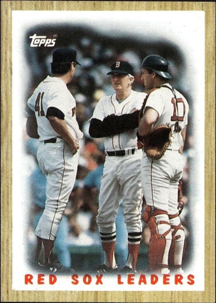 1987 Topps Boston Red Sox #306 trading card
