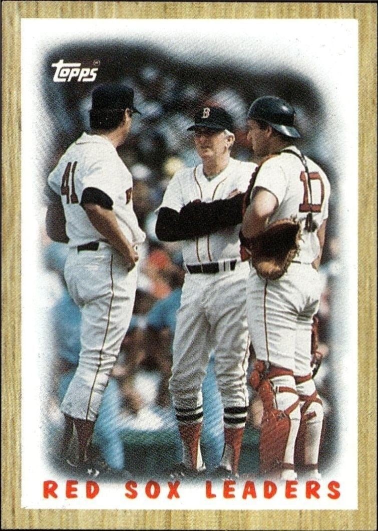 1987 Topps Boston Red Sox #306 trading card