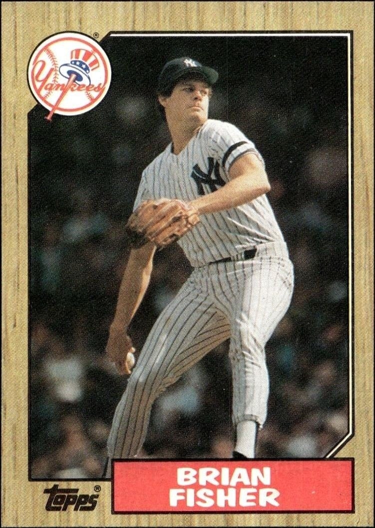 Brian Fisher 1987 Topps #316 Baseball Trading Card - Front 1987 Topps Brian Fisher #316 baseball trading card front