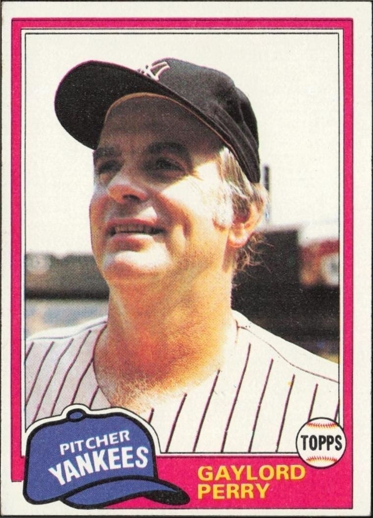 Gaylord Perry 1981 Topps #582 Baseball Trading Card - Front 1981 Topps Gaylord Perry #582 baseball trading card front