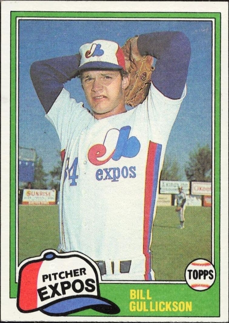 1981 Topps Bill Gullickson #578 trading card