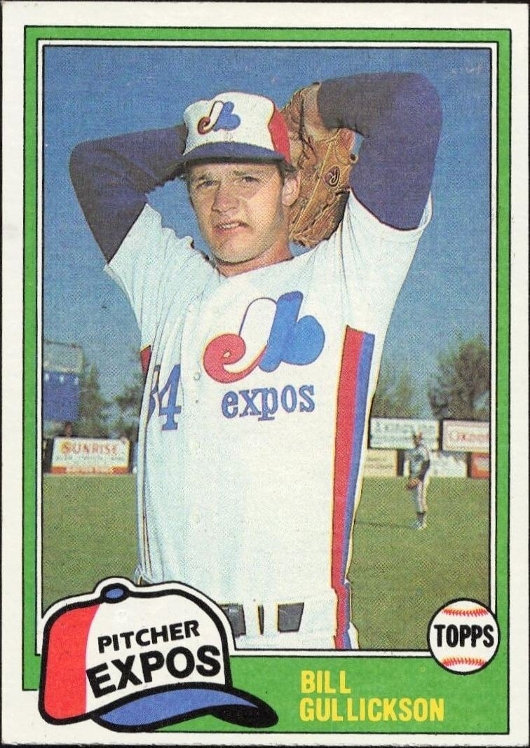 Bill Gullickson 1981 Topps #578 Baseball Trading Card - Front 1981 Topps Bill Gullickson #578 baseball trading card front