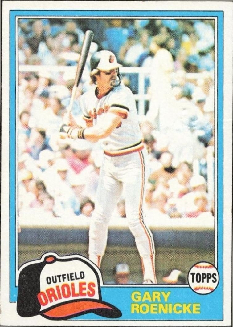 Gary Roenicke 1981 Topps #37 Baseball Trading Card - Front 1981 Topps Gary Roenicke #37 baseball trading card front