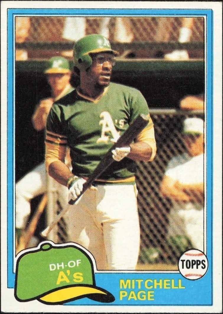 Mitchell Page 1981 Topps #35 Baseball Trading Card - Front 1981 Topps Mitchell Page #35 baseball trading card front