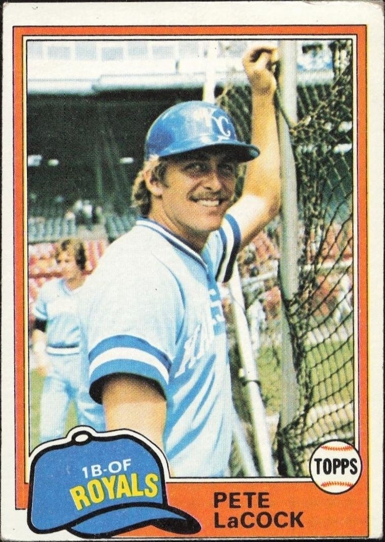 Pete LaCock 1981 Topps #9 Baseball Trading Card - Front 1981 Topps Pete LaCock #9 baseball trading card front