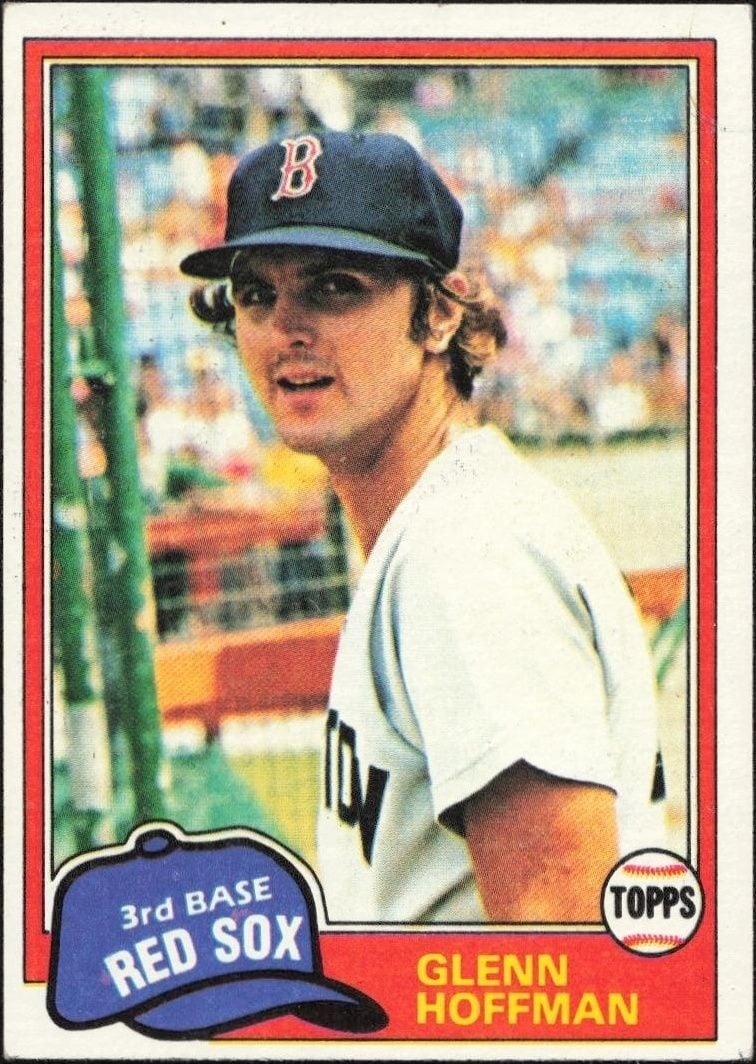 Glenn Hoffman 1981 Topps #349 Baseball Trading Card - Front 1981 Topps Glenn Hoffman #349 baseball trading card front