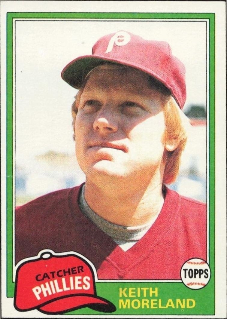 Keith Moreland 1981 Topps #131 Baseball Trading Card - Front 1981 Topps Keith Moreland #131 baseball trading card front