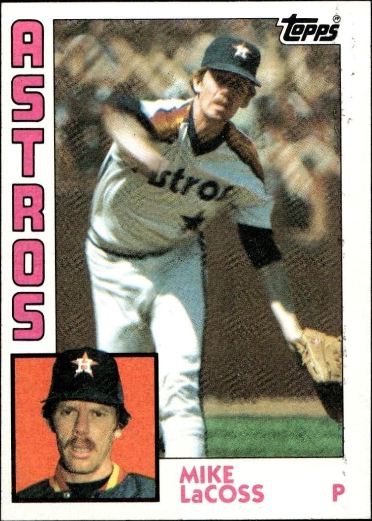 Mike LaCoss 1984 Topps #507 Baseball Trading Card - Front 1984 Topps Mike LaCoss #507 baseball trading card front