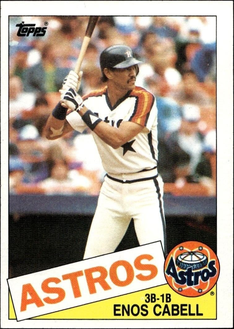 Enos Cabell 1985 Topps #786 Baseball Trading Card - Front 1985 Topps Enos Cabell #786 baseball trading card front