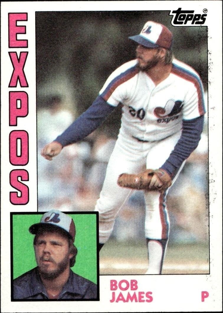 Bob James 1984 Topps #579 Baseball Trading Card - Front 1984 Topps Bob James #579 baseball trading card front