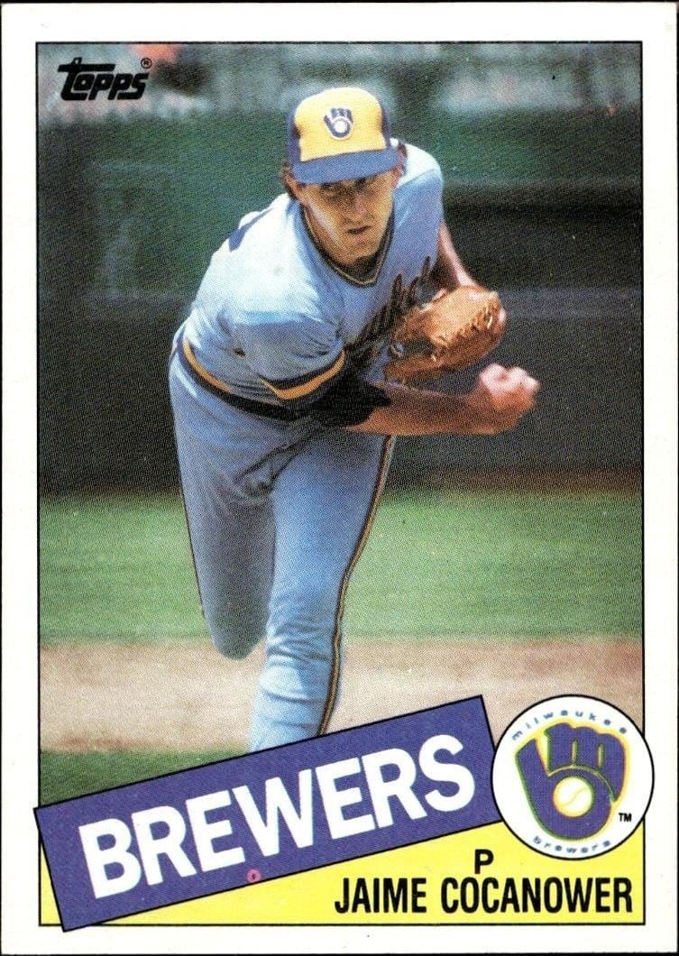 1985 Topps Jaime Cocanower #576 trading card