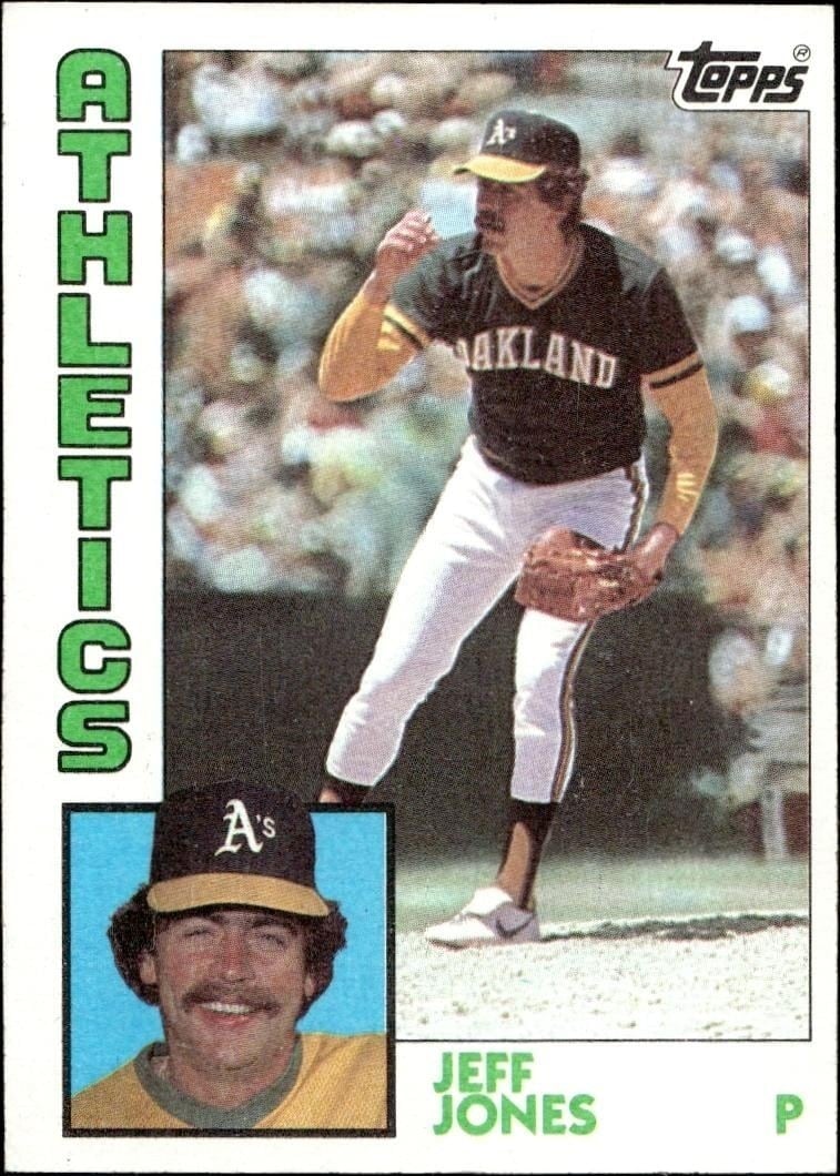 Jeff Jones 1984 Topps #464 Baseball Trading Card - Front 1984 Topps Jeff Jones #464 baseball trading card front