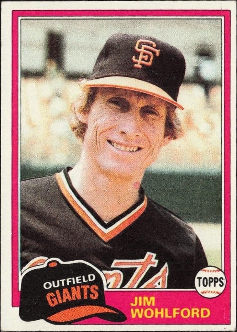 1981 Topps Jim Wohlford #11 trading card