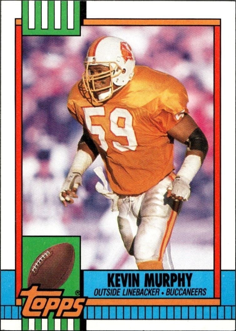 Kevin Murphy 1990 Topps #400 Football Trading Card - Front 1990 Topps Kevin Murphy #400 football trading card front
