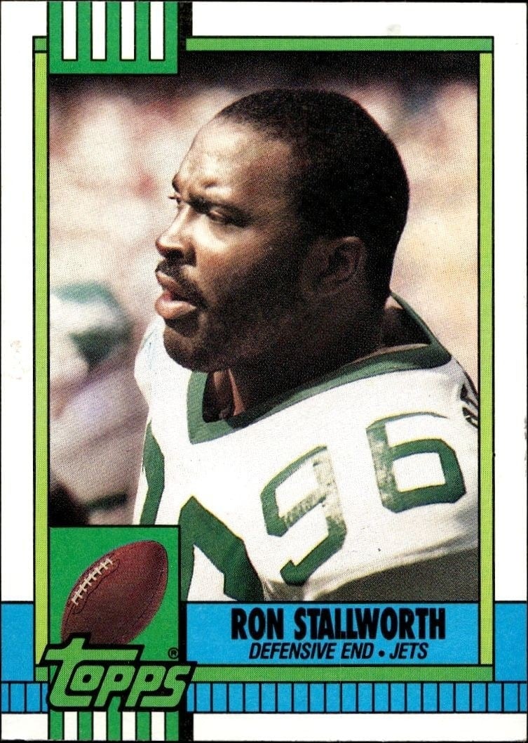 Ron Stallworth 1990 Topps #459 Football Trading Card - Front 1990 Topps Ron Stallworth #459 football trading card front