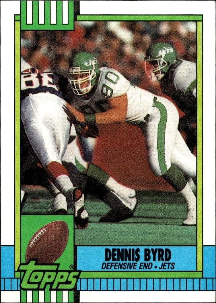 1990 Topps Dennis Byrd #458 trading card