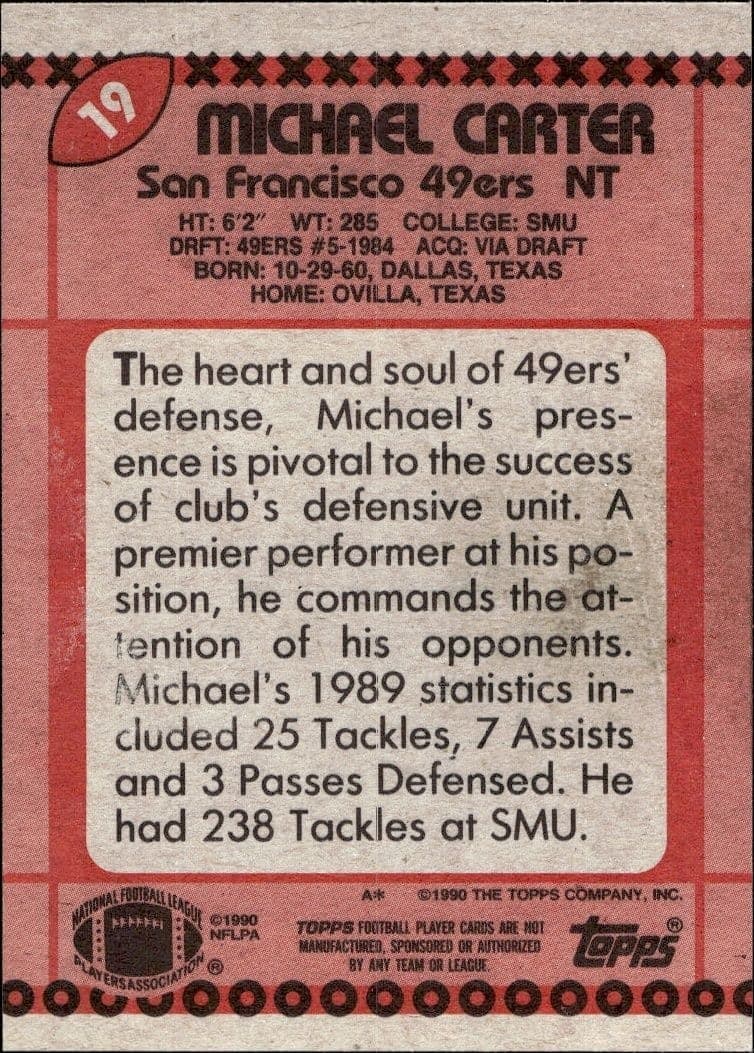 Michael Carter - Back