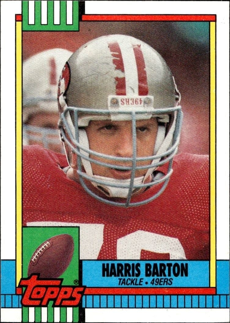 1990 Topps Harris Barton #16 trading card