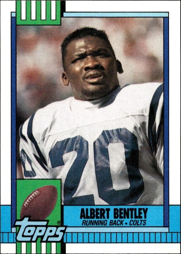 1990 Topps Albert Bentley #310 trading card