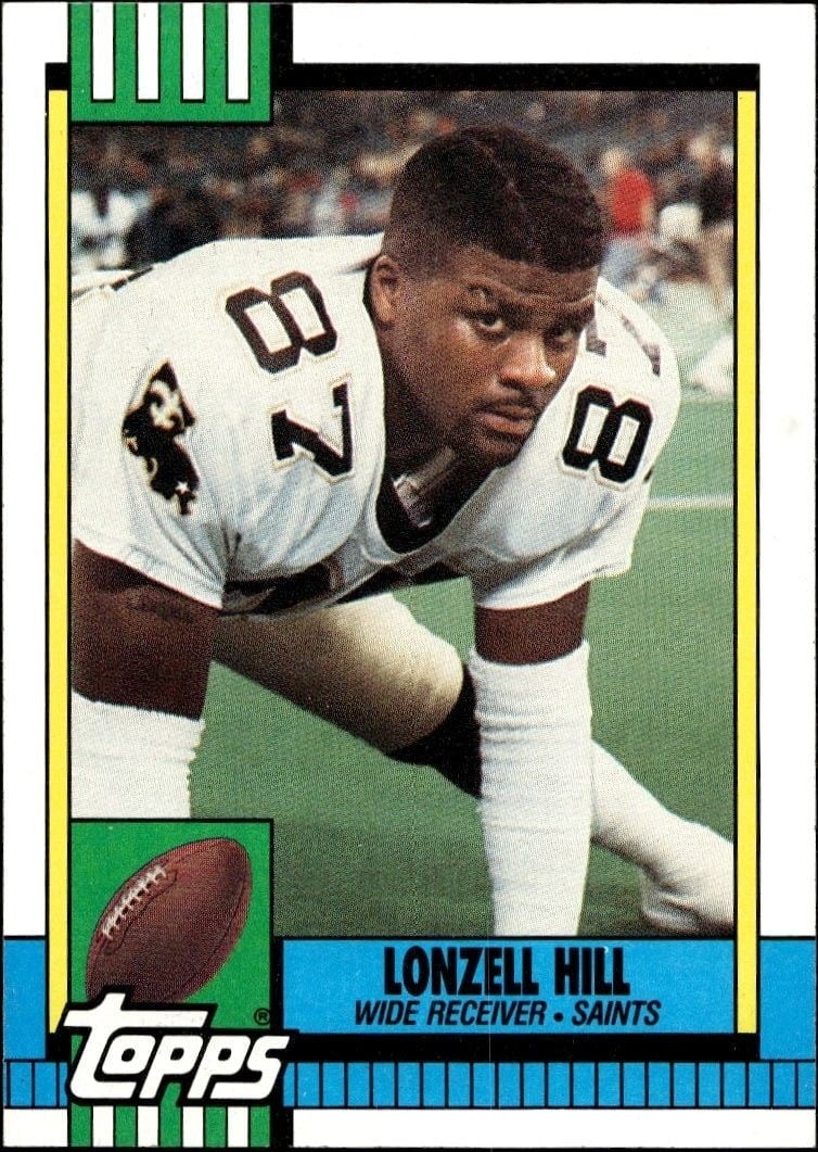 1990 Topps Lonzell Hill #240 trading card