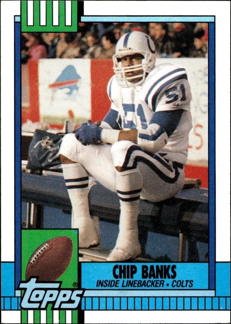 1990 Topps Chip Banks #299 trading card