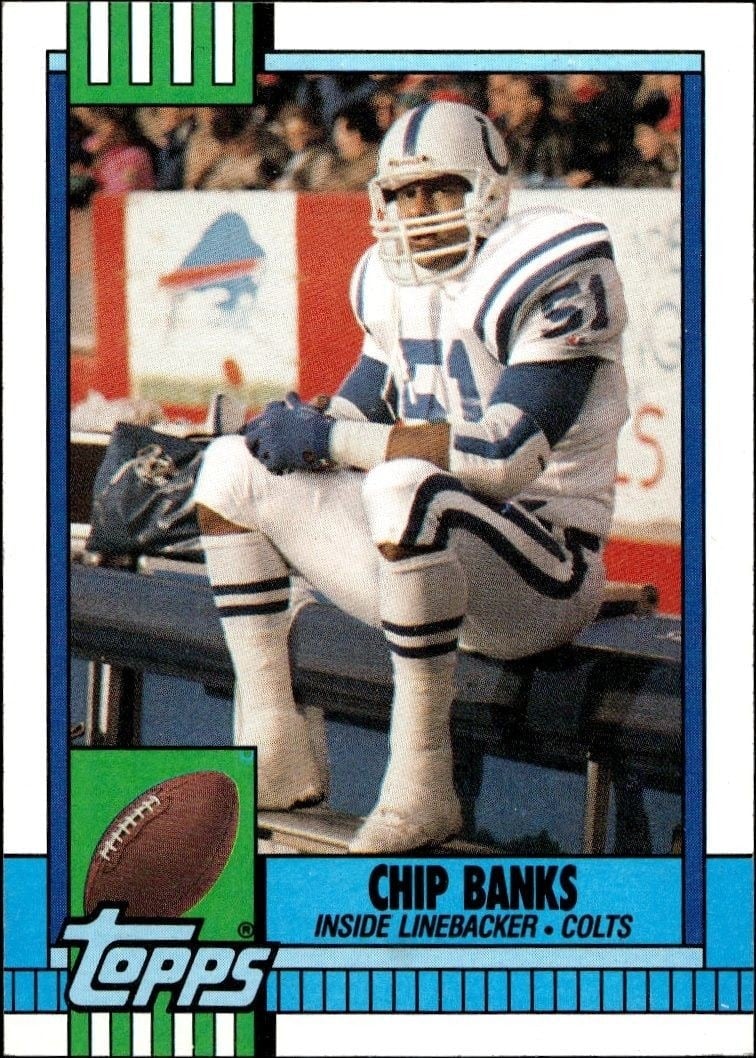 1990 Topps Chip Banks #299 trading card