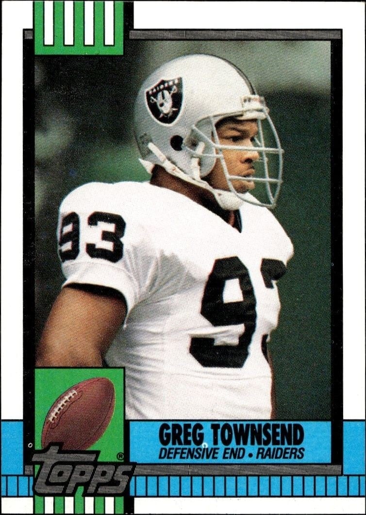1990 Topps Greg Townsend #290 trading card