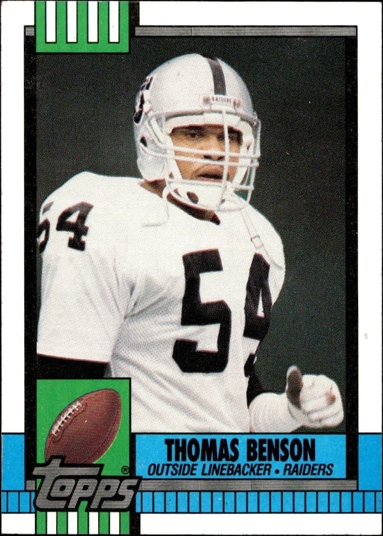 1990 Topps Thomas Benson #287 trading card