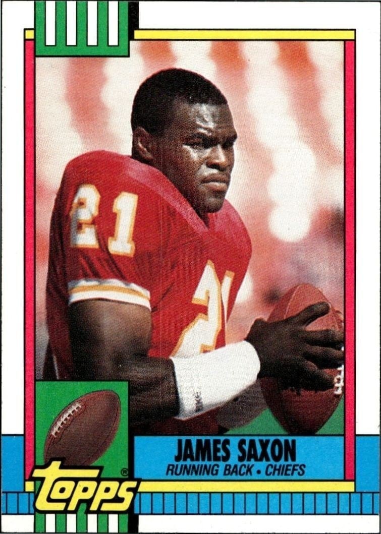 1990 Topps James Saxon #259 trading card