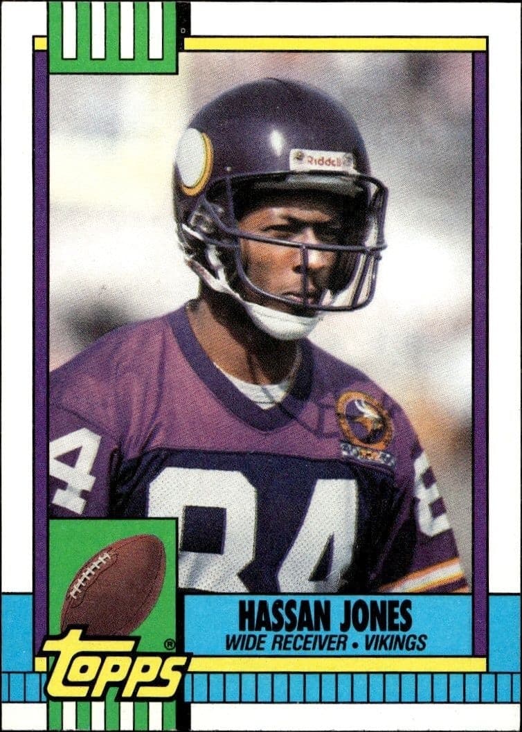 1990 Topps Hassan Jones #117 trading card