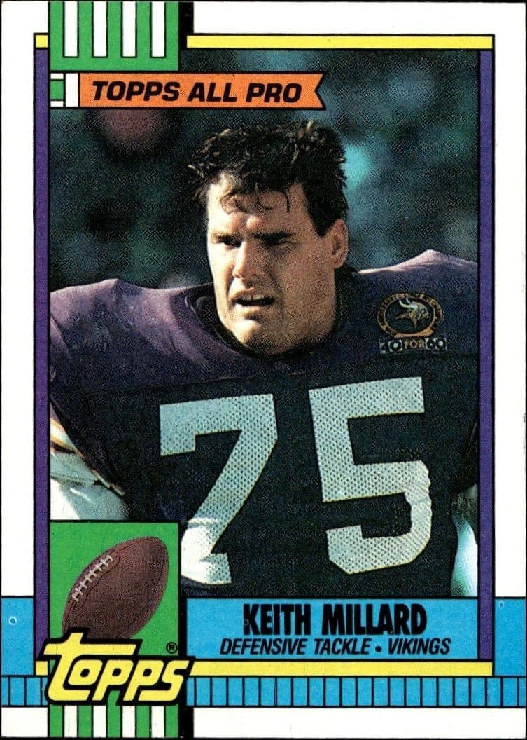 1990 Topps Keith Millard #109 trading card