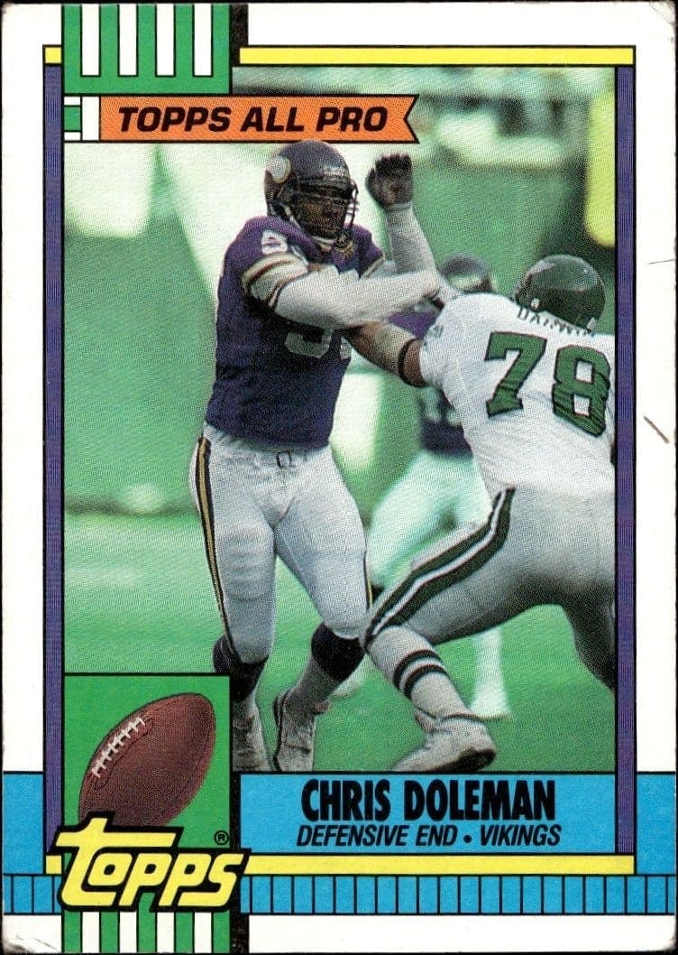 1990 Topps Chris Doleman #108 trading card