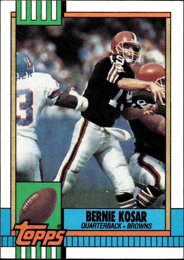 1990 Topps Bernie Kosar #163 trading card