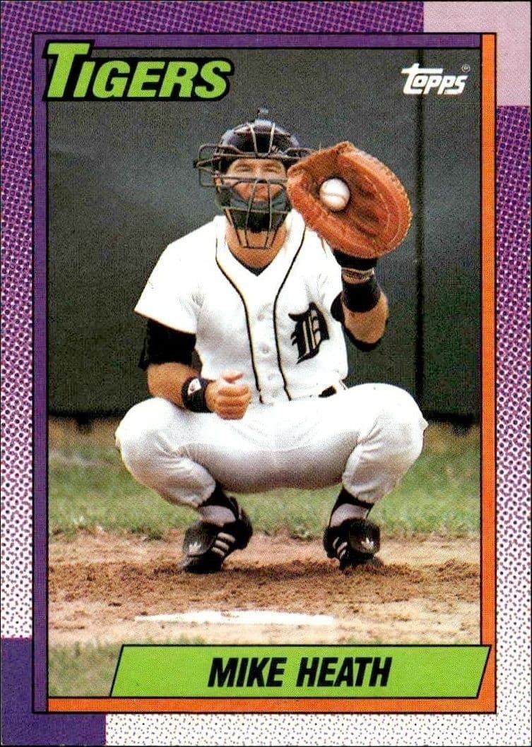 1990 Topps Mike Heath #366 trading card
