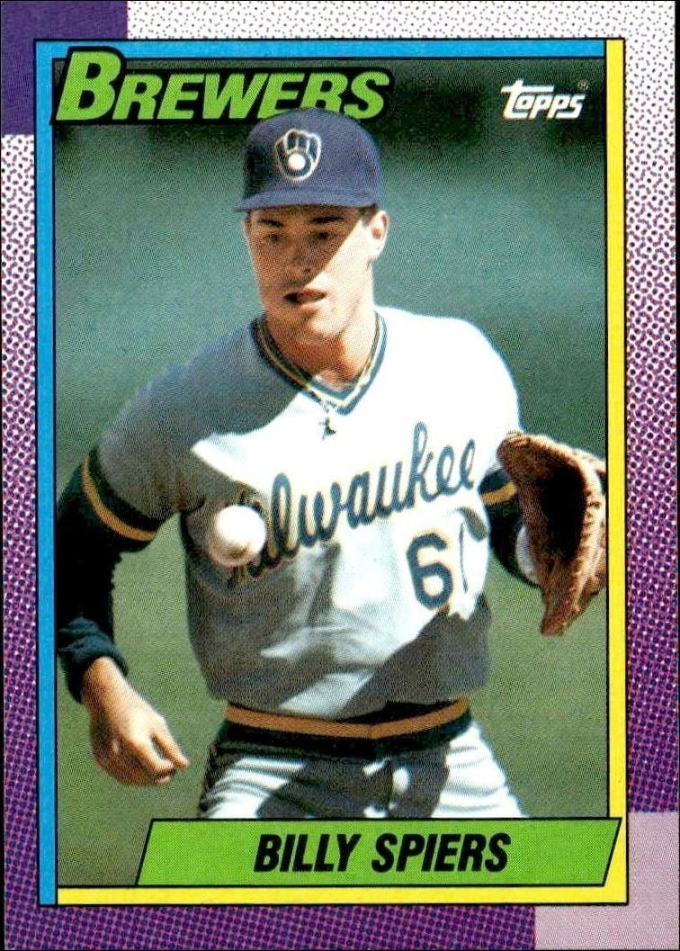 1990 Topps Billy Spiers #538 trading card